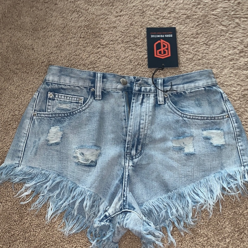 Born primitive jean shorts